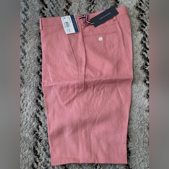 Tommy Hilfiger Other - Tommy Hilfiger Mens 100% Linen Dress Pants Sz 33x32 Modern Fit NWT